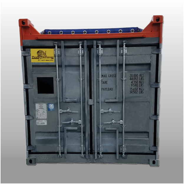 DNV 8' x 20' Open Top Container with Tarp