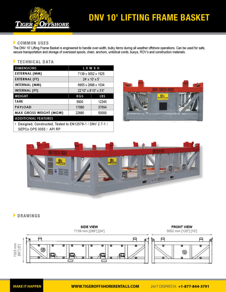 DNV_10'_Lifting_Frame_Basket
