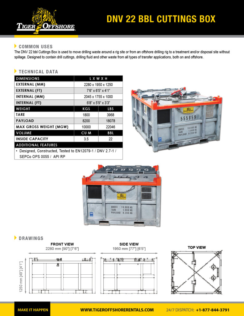 DNV_22bbl_Cuttings_Box