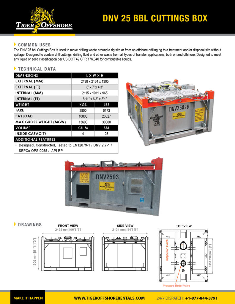 DNV_25bbl_Cuttings_Box