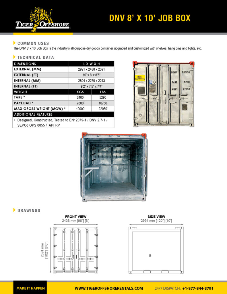 DNV 8' x 10' Job Box