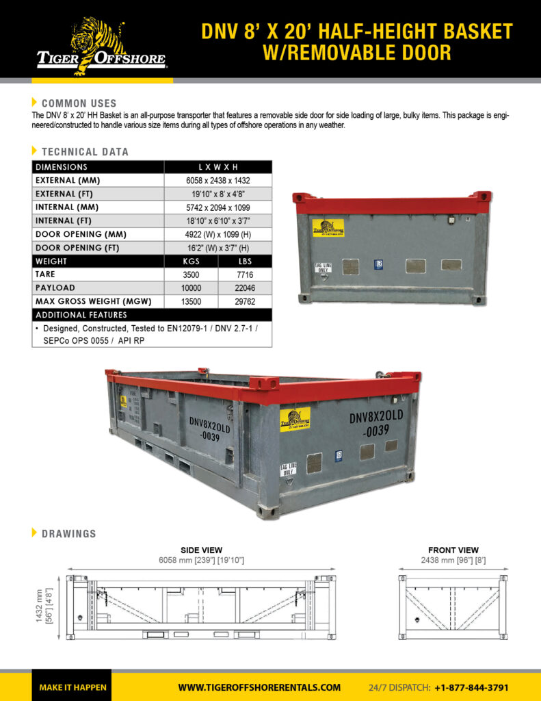 DNV_8x20_Half-Height_Basket_with_Removable_Door
