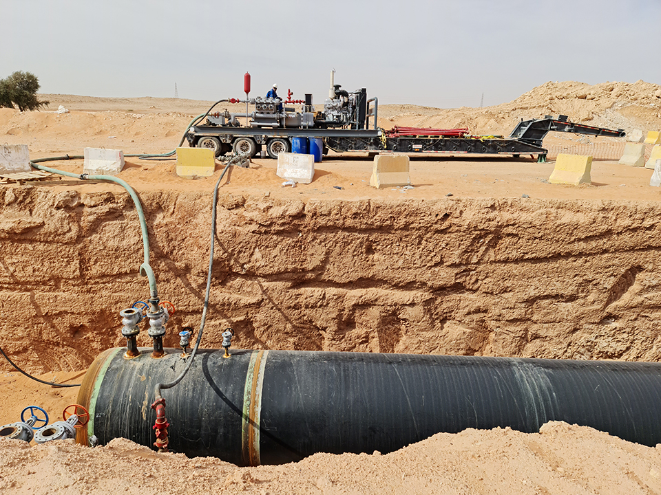 LCM Hydro Test in the Middle East