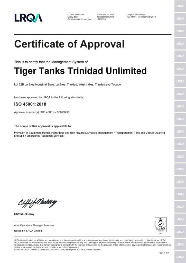 Trinidad-OHSAS-ENGUS-UKAS